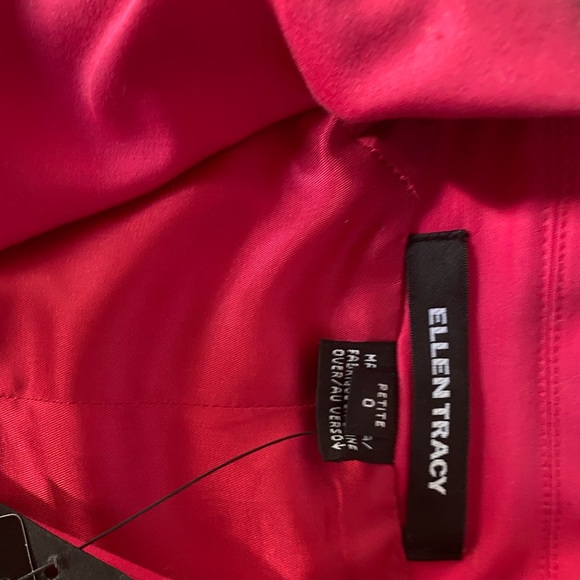 NWT Ellen Tracy Cropped Pink Jacket Size 0P - Picture 2 of 8